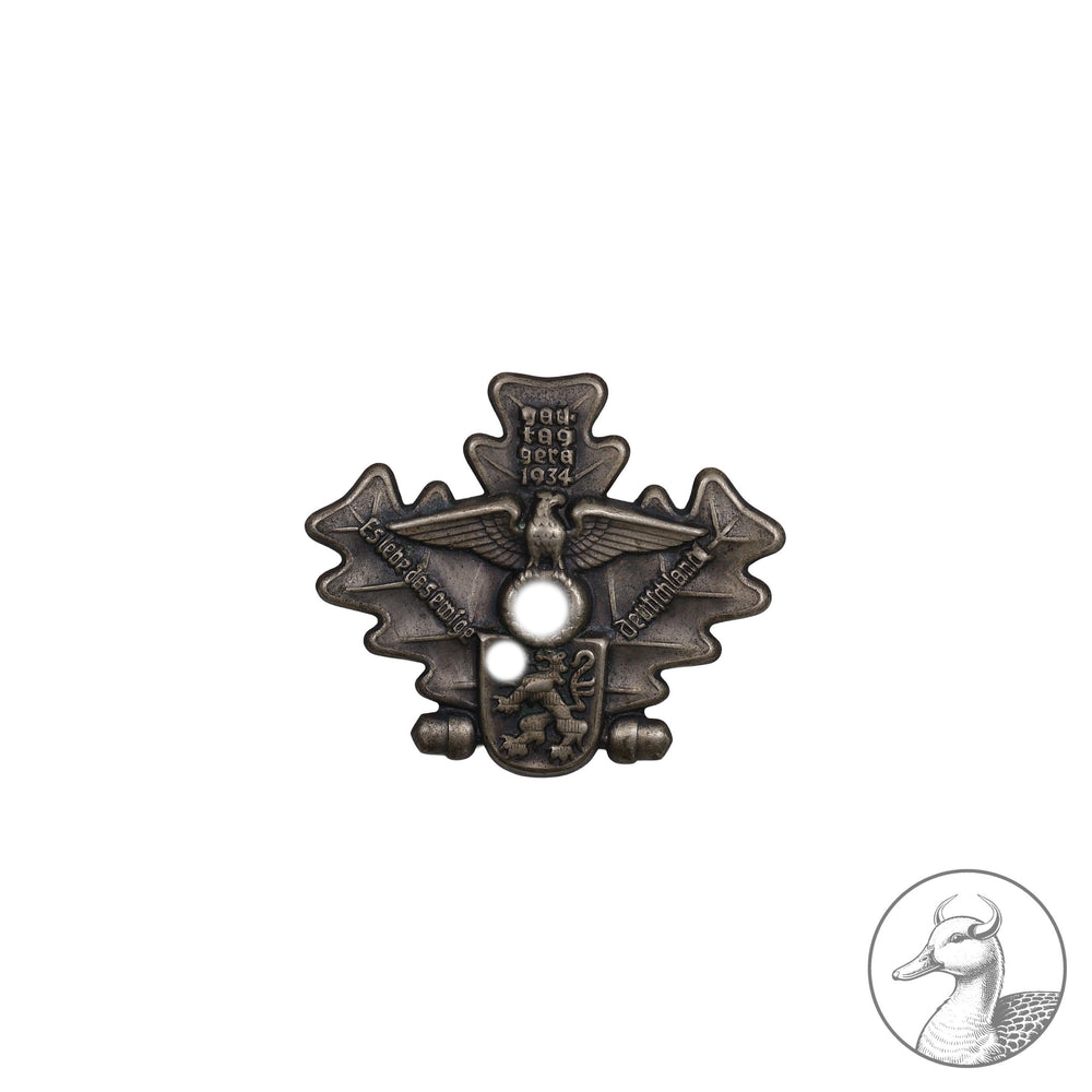 Originales Kleinabzeichen Gautag GERA Thüringen 1934 "Es lebe das ewige Deutschland" Partei