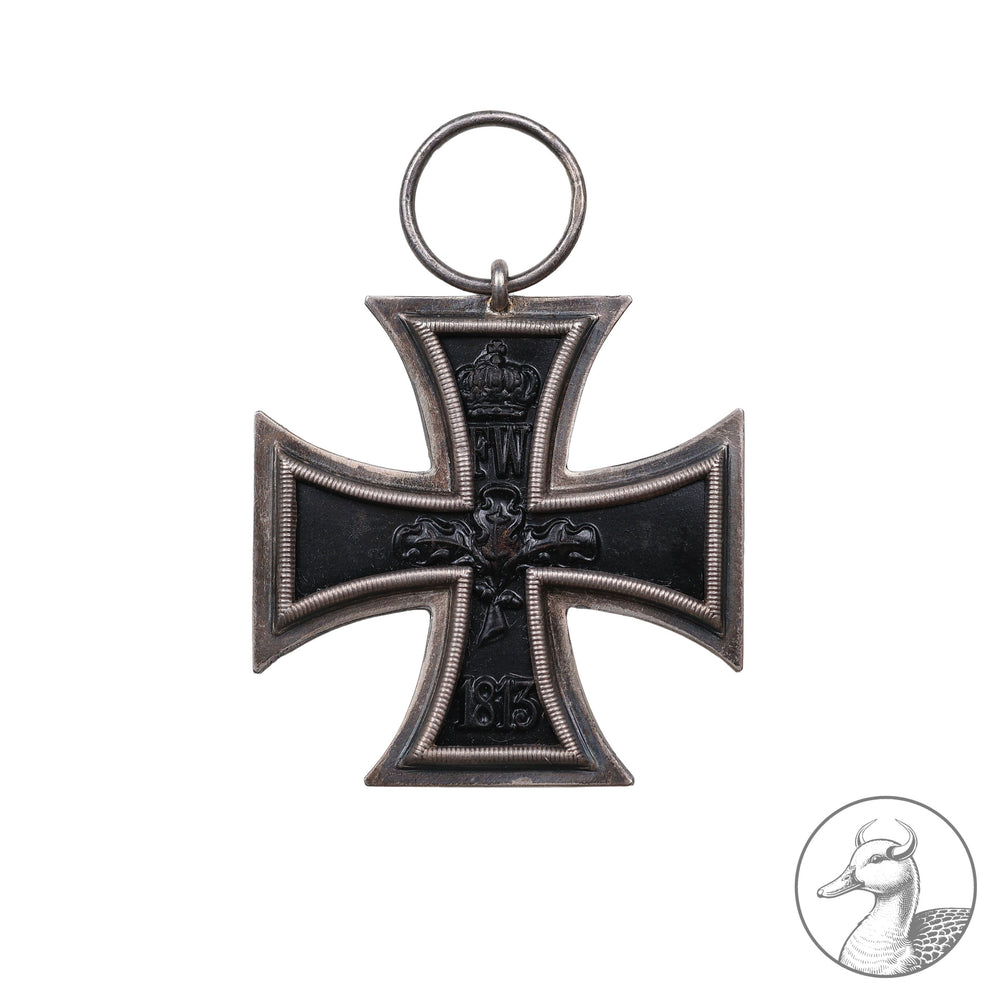 Orden Eisernes Kreuz 2. Klasse EK II 1. Weltkrieg 1914 1918

Authentisches Sammlerstück aus dem Zeitraum des Ersten Weltkrieges. Eisernes Kreuz zweiter Klasse punziert mit EW Emil Wiechman Berlin