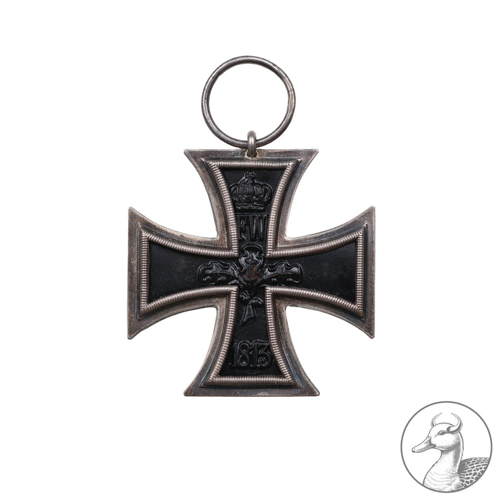 Orden Eisernes Kreuz 2. Klasse EK II 1. Weltkrieg 1914 1918

Authentisches Sammlerstück aus dem Zeitraum des Ersten Weltkrieges. Eisernes Kreuz zweiter Klasse punziert mit EW Emil Wiechman Berlin