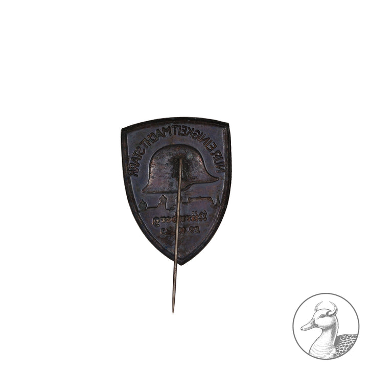 Kleinabzeichen Nürnberg 29.10.1933 "Nur Einigkeit macht stark"