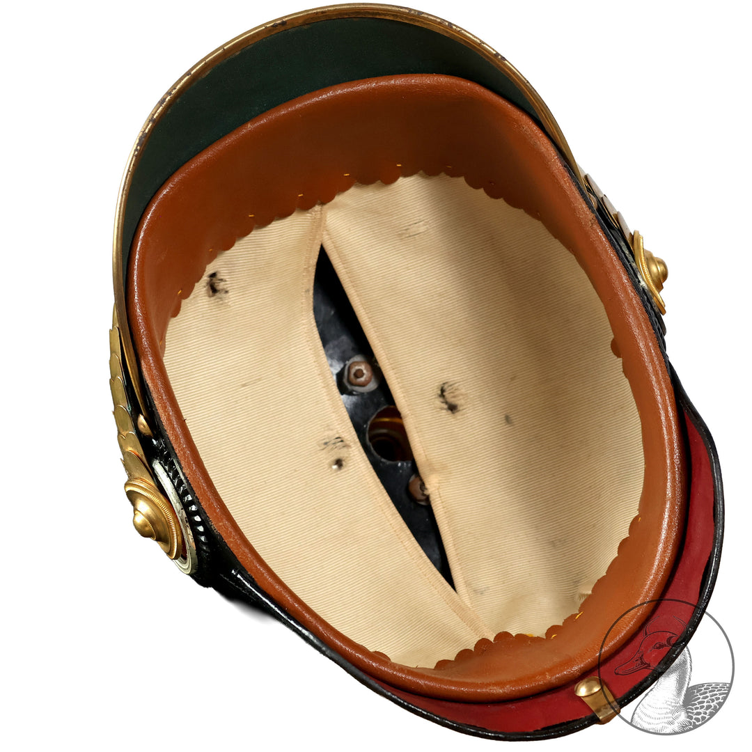 Pickelhaube Preußen Offizier Artillerie Kaiserreich inkl. Koffer und Stoffüberzug