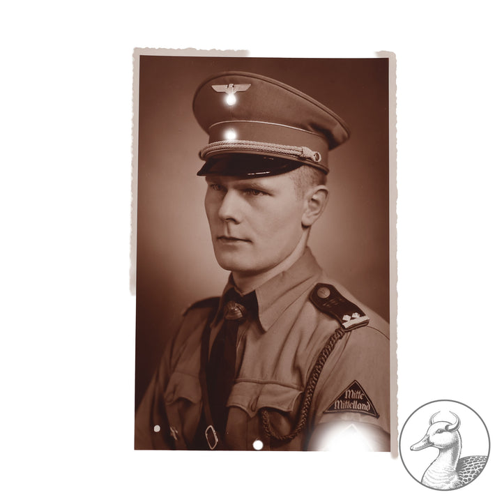 Sehr seltenes Studioportrait eines HJ Führers, fotografiert in Eilenburg
