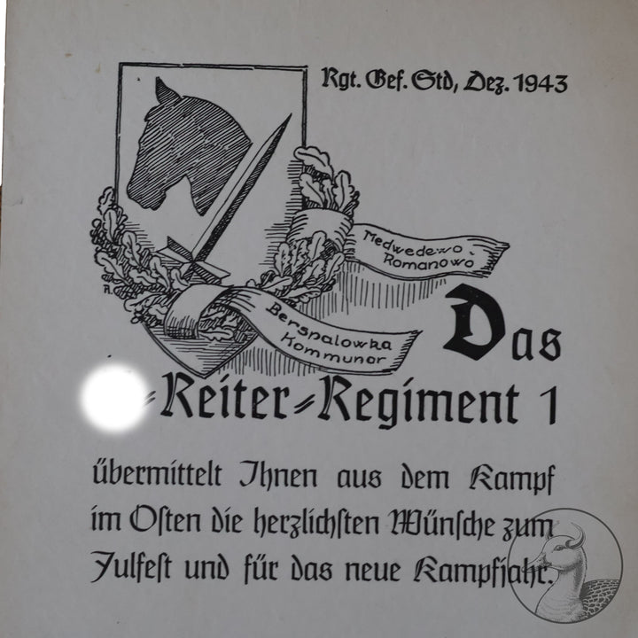 Originale Urkunden aus dem Nachlass von Major Hans Kaestner Kommandeur Artillerie Regiment 256.

Drei extrem seltene Urkunden aus dem Besitz von Hans Kaestner,die das Zusammenarbeiten zwischen Heer und Waffen-SS wiederspiegeln,einemalige Gelegenheit diese seltenen Exponate zu erwerben.

Es handelt sich hierbei um folgende Urkunden:

Große Urkunden zum Deutschen Kreuz in Gold an Major Kaestner&nbsp; 25.5.1942 unterschrieben von Feldmarschall Keitel
Große Verleihungsurkunde für den SS-Ehrendegen von Reichsfüh