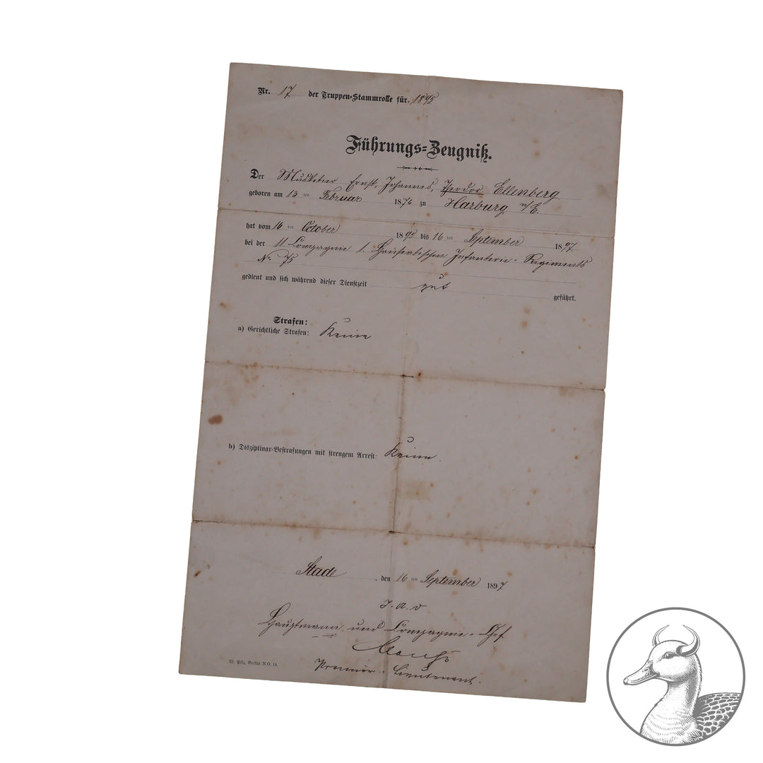 Seltene Gruppe Ostfront Kampf in der Ukraine 1917.

Urkunde zum EK 2 und ein seltenes Erinnerungsblatt über die Einnahme des Brückenkopfes Toboly am Stochod Ukraine, an der das Landwehr Regiment 31 beteiligt war. Dazu noch ein Führungszeugniss des Soldaten.