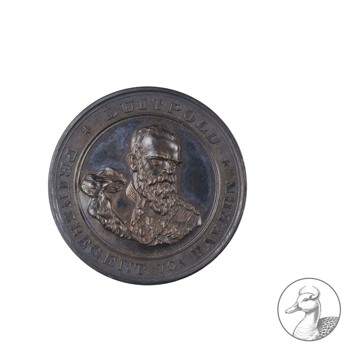 Schießpreis Bayern 1903 im Etui Lechfeld

Silbermedaille, gestiftet vom Prinzregent Luitpold für gute Schießleistungen 1903 im dazugehörigen Etui ausgelegt, mit blauem Samt im guten Zustand.