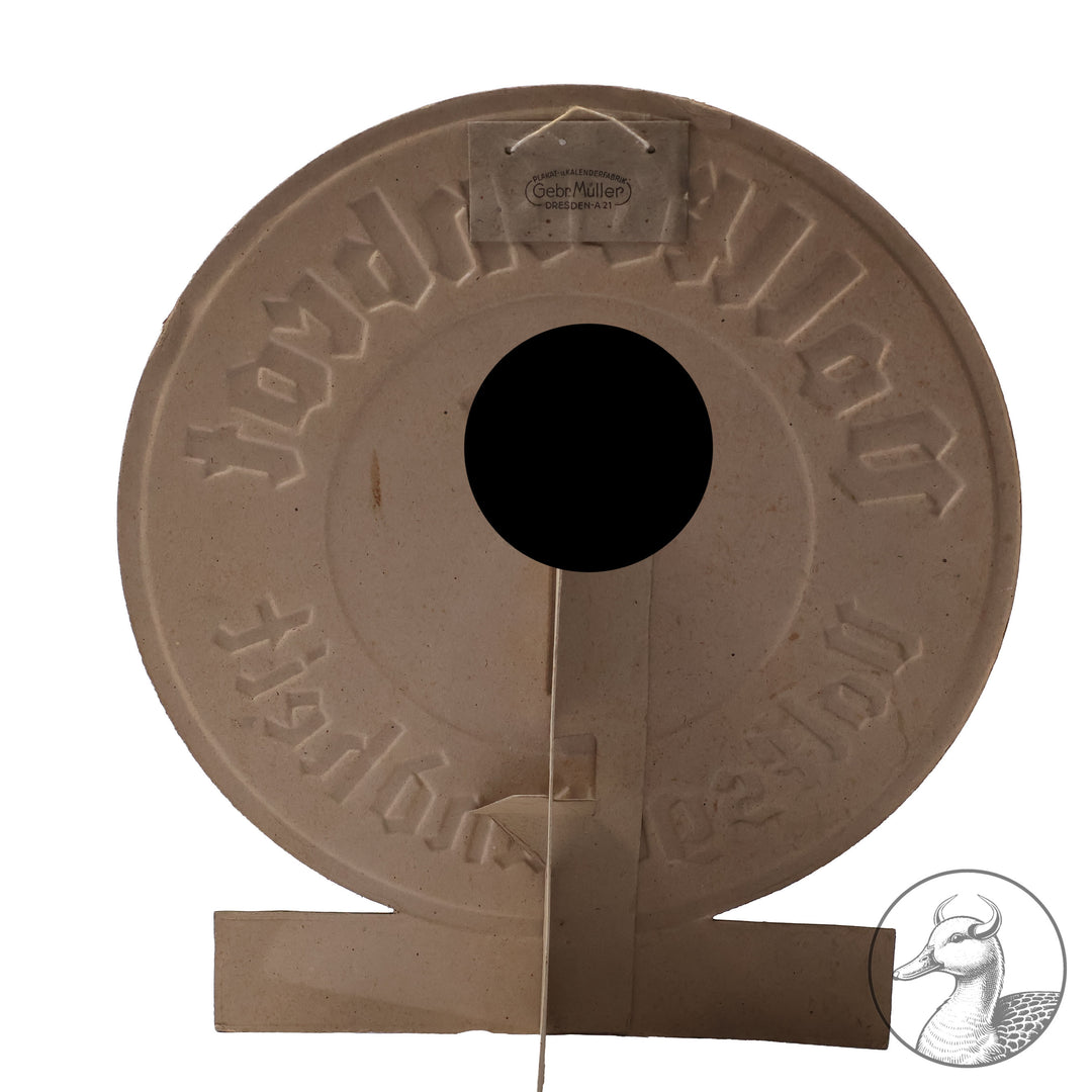 &nbsp;Farbiger Pappaufsteller: Vollkornbrot geprüft und empfohlen vom Hauptamt für Volksgesundheit

Plakat- und Kalenderfabrik Gebrüder Müller - Dresden A 21-seltener werbe Artikel für gesunde Ernährung im guten sammelwürdigem Zustand.