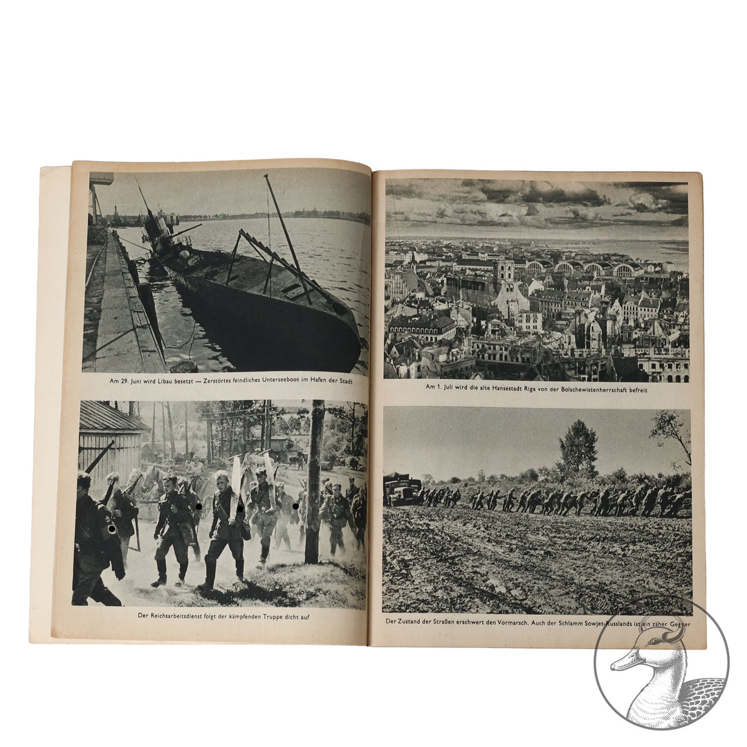 Zum Allen Gewalten zum Trotz - Bilder vom Feldzug im Osten 1942

Bebildertes Heft Allen Gewalten zum Trotz - Bilder vom Feldzug im Osten herausgegeben vom Oberkommando der Wehrmacht&nbsp; - herausgegeben von dem Zeitgeschichte-Verlag Berlin 1942.