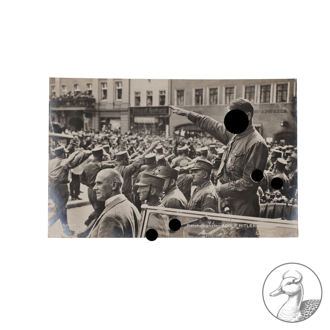 Postkarte Fotografie&nbsp;

Adolf Hitler - mit Ernst Röhm -SA Aufmarsch 1933