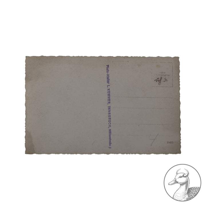 &nbsp;Fotografie Parade Abnahme von Formationen in Anwesenheit Hitlers und Himmlers in Innsbruck

sehr seltene Fotokarte mit Fotografenstempel im guten sammelwürdigem Zustand