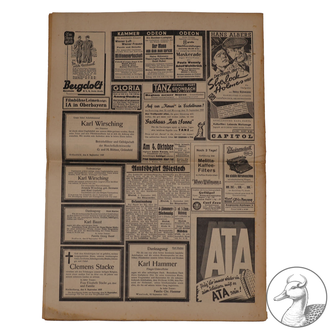 Zeitschrift Volksgemeinschaft 1937 Reichsparteitag Blutfahne Grimminger Blutorden