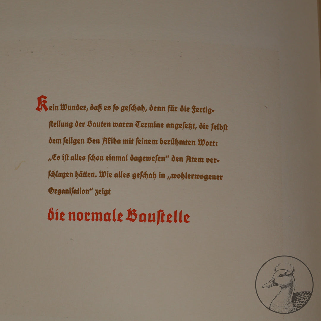 Bildband Bauten der Luftwaffe von Gollert und Lang Eine Bauleitung vom ersten Spatenstich bis zur Übergabe.

Bildband mit 15 aufmontierten Aquarellen von 1938 über Bauten der Luftwaffe-selten&nbsp;