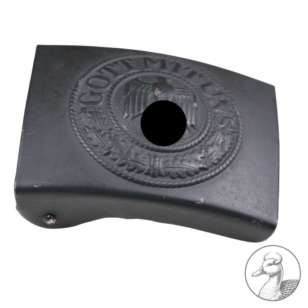 &nbsp; Koppelschloss "Gott mit uns" Heer

Koppelschloss des Heeres des Herstellers Noelle und Hueck 1942 in sehr gutem Zustand mit fast vollständig erhaltener Lackierung. Ein wirklich schönes Stück in sehr guter Erhaltung.