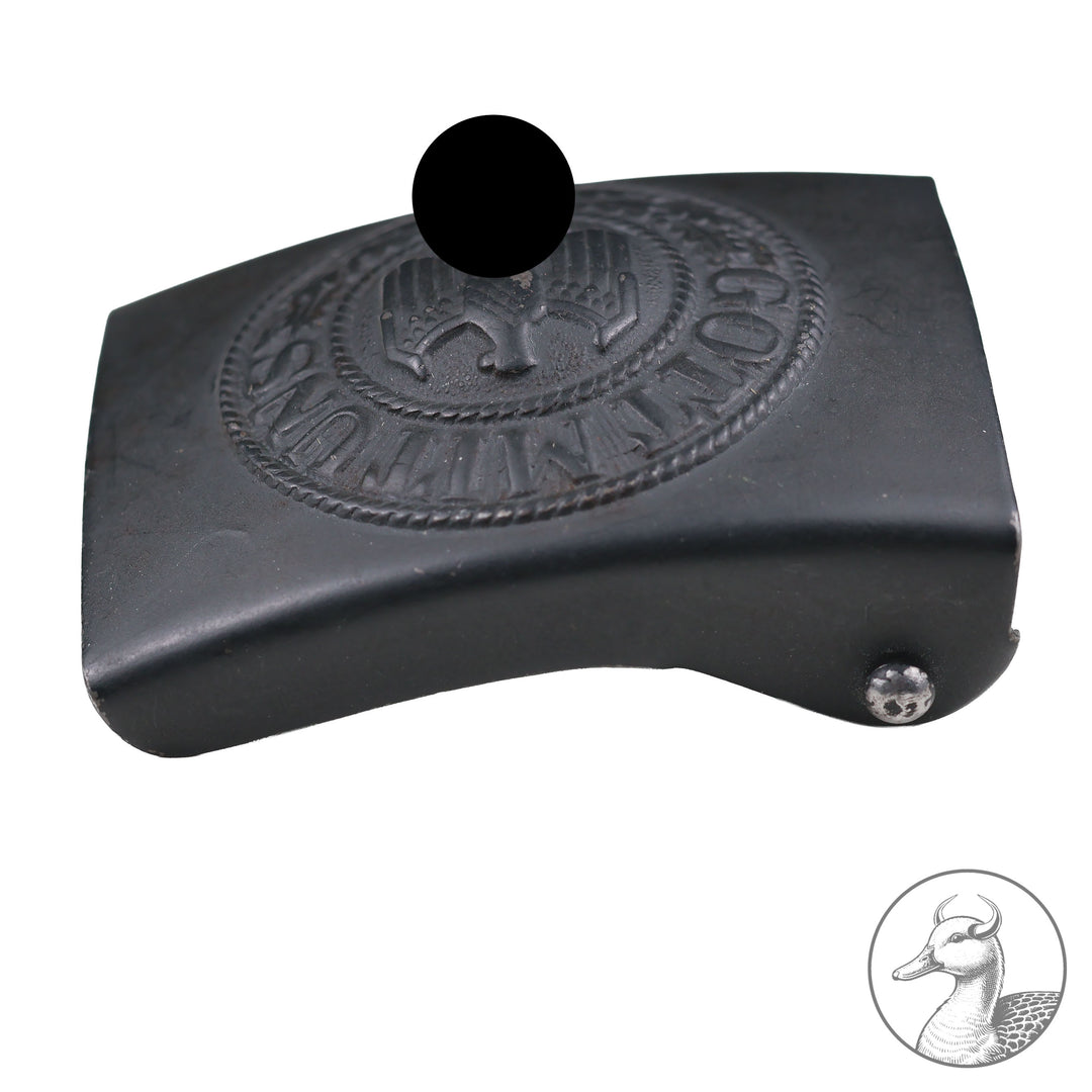 &nbsp; Koppelschloss "Gott mit uns" Heer

Koppelschloss des Heeres des Herstellers Noelle und Hueck 1942 in sehr gutem Zustand mit fast vollständig erhaltener Lackierung. Ein wirklich schönes Stück in sehr guter Erhaltung.