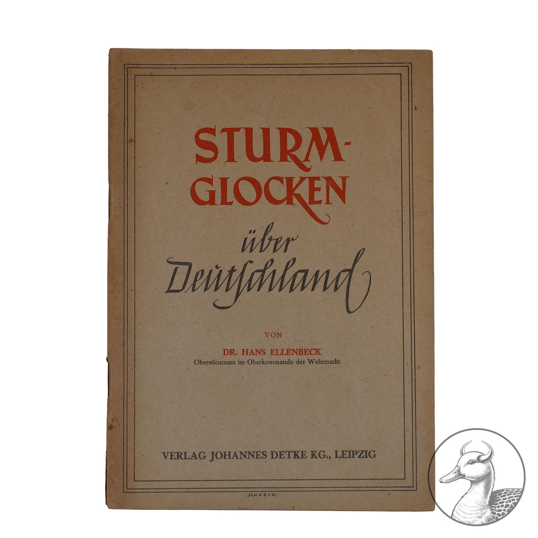 Sturmglocken über Deutschland&nbsp;Dr. Ellenbeck&nbsp;

von Dr. Ellenbeck (Oberstleutnant im Oberkommando der Wehrmacht) / Klammerbindung / Frühjahr 1944 / Verlag Johannes Detke KG Leipzig / 55 Seiten
