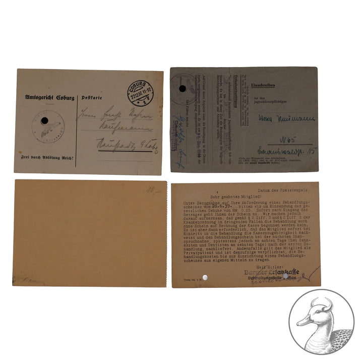 Konvolut Dokumente, Schreiben, Ausweise Gau Bayrische Ostmark Bayreuth

altersbedingter Zustand, Anwärterkarte, Partei, DAF Dokumente eines Kreissportwartes aus Bayreuth