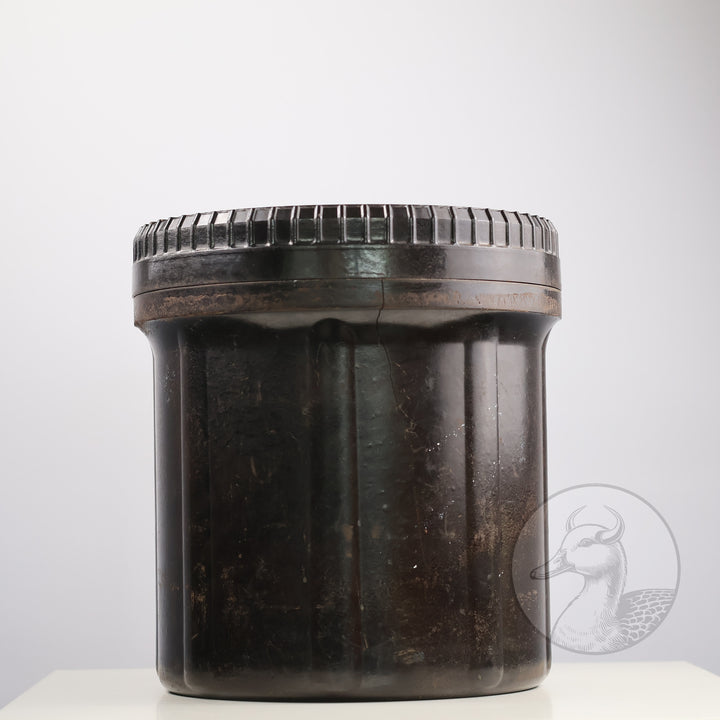 Zum Verkauf Originale Schraubdeckeldose aus Bakelit der Wehrmacht 1944 für die Kartuschen-Vorlage zur 15cm Feldhaubitze 13 leichter Riss oben bis zum Dosenboden 2/3 senkrecht verlaufend