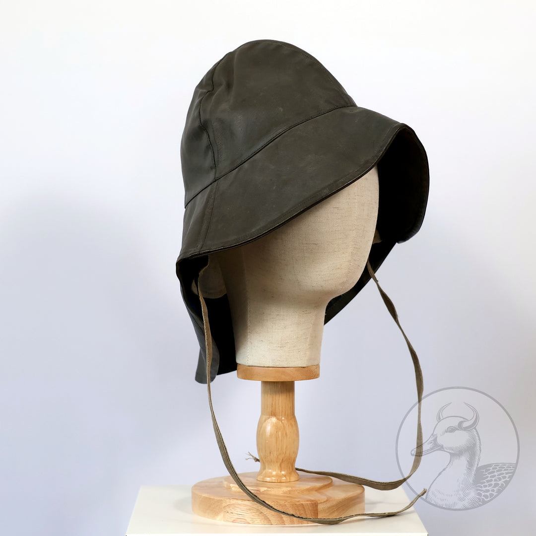 Originales Set Wachmantel Lederkombination der deutschen Kriegsmarine zweiter Weltkrieg (Mantel/Hose + Mütze)