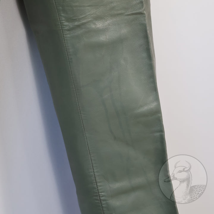 Originales Set Wachmantel Lederkombination der deutschen Kriegsmarine zweiter Weltkrieg (Mantel/Hose + Mütze)