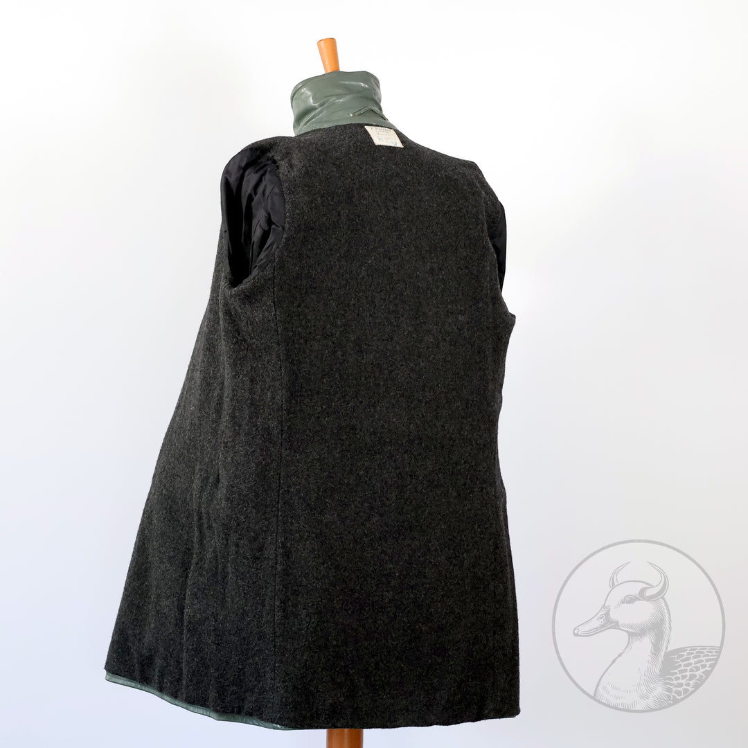 Originales Set Wachmantel Lederkombination der deutschen Kriegsmarine zweiter Weltkrieg (Mantel/Hose + Mütze)