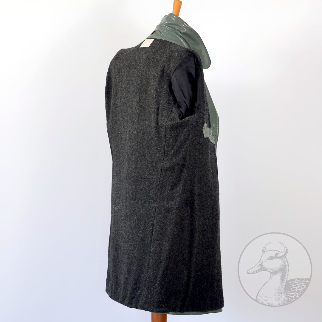 Originales Set Wachmantel Lederkombination der deutschen Kriegsmarine zweiter Weltkrieg (Mantel/Hose + Mütze)